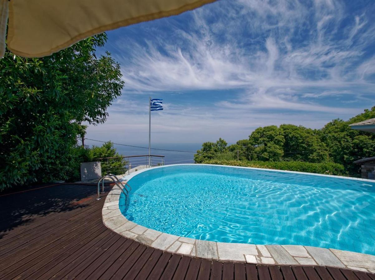 Villa Tsagkarada Country Estate With Pool Exterior foto